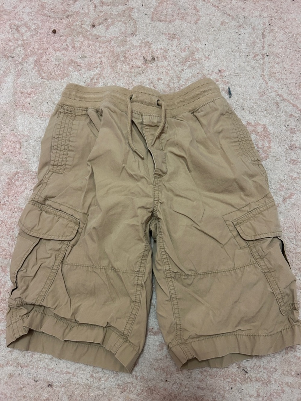 GAP Boys Tan Cargo Drawstring Shorts